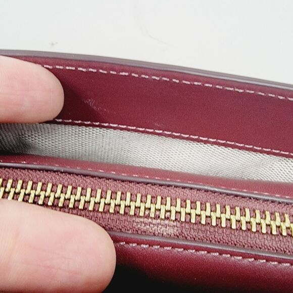 Coach TATE 18 Colorblock Top Handle 3 Compartment Bag Pink Burgundy - Picture 14 of 16